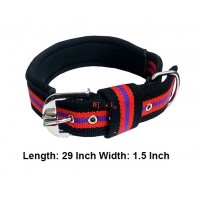 Super Dog Multicolor Padded Collar 1.5 Inch